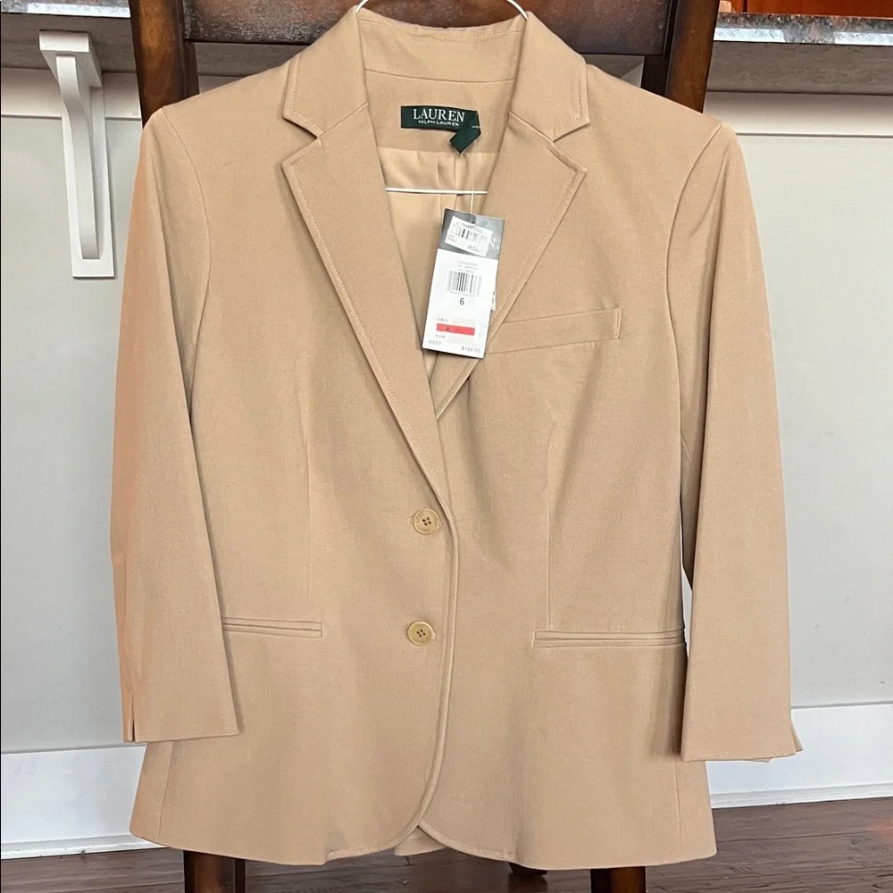 Lauren Ralph Lauren Tan Suit Jacket - Picture 1 of 3